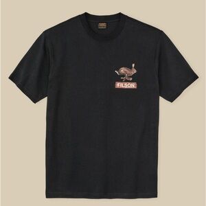 Filson Black T-Shirt with Rabbit Graphic